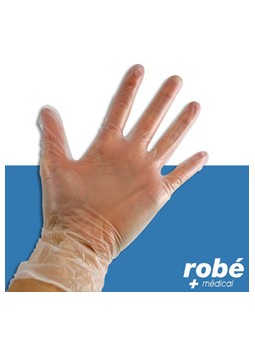 Gants vinyle poudré -...